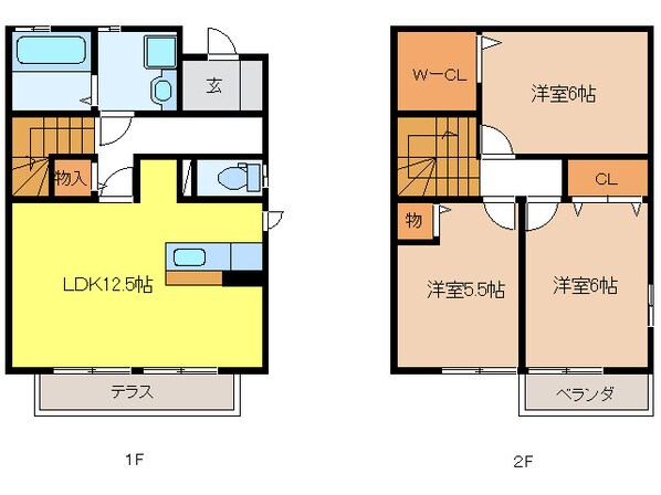 グリーンフォレストBの物件間取画像